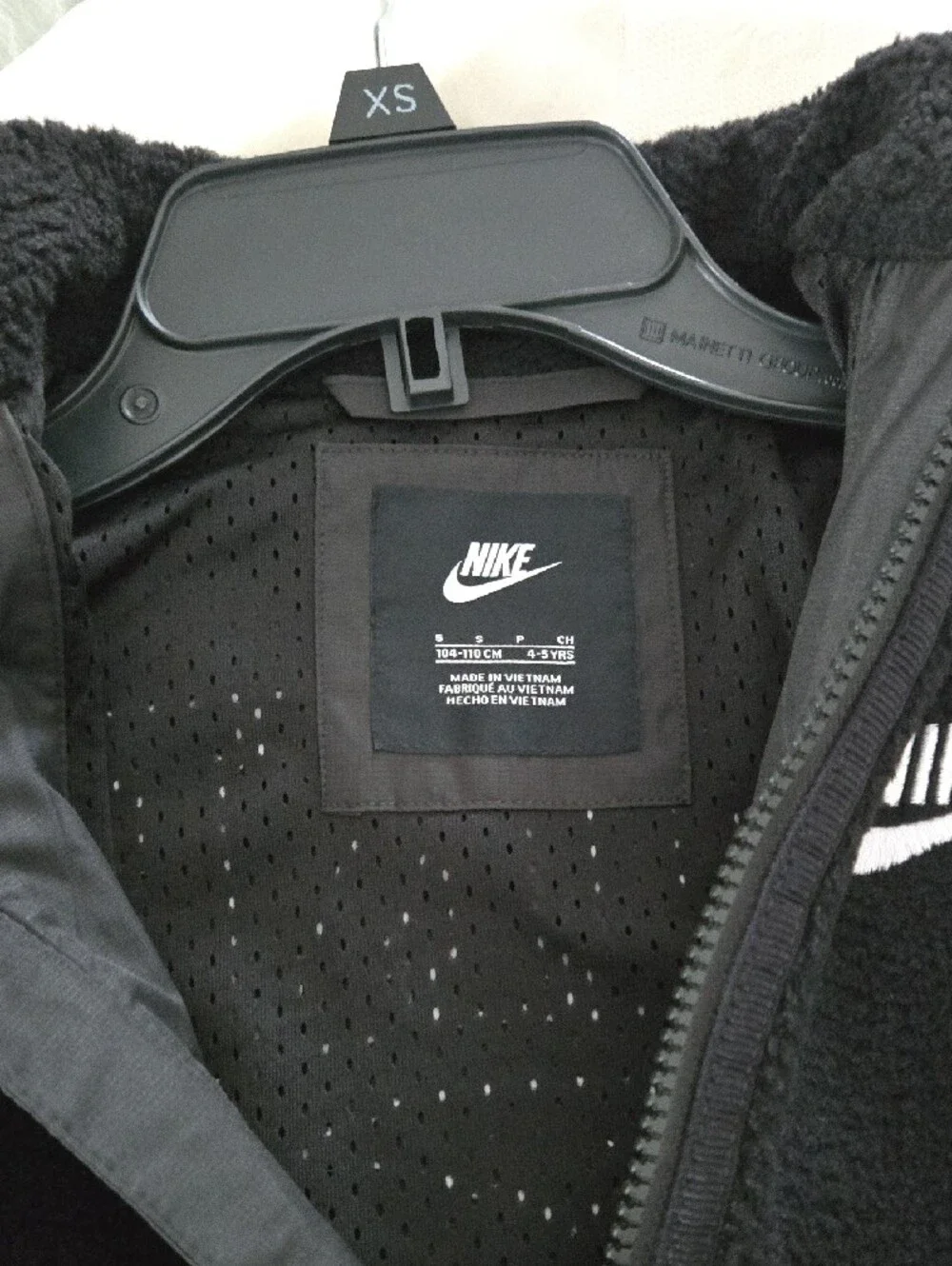 Nike Black & Gray Varsity Jacket for Kids
